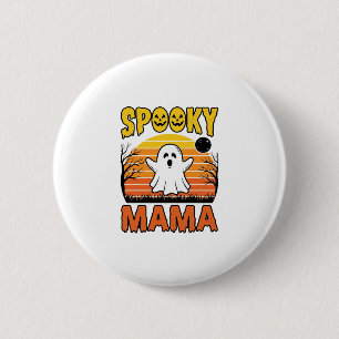 Badge Rond 5 Cm Conception de T-shirt Halloween Fantôme Vintage Sp