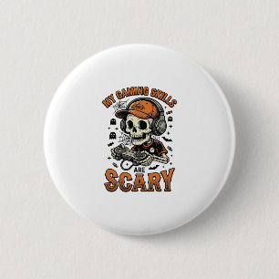 Badge Rond 5 Cm Conception de T-shirt Halloween vintage squelette
