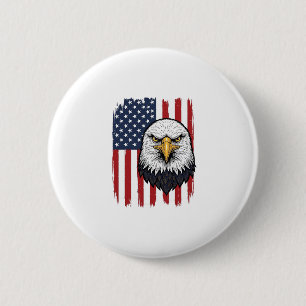 Badge Rond 5 Cm Conception de T-shirt patriotique Vintage Eagle Dr