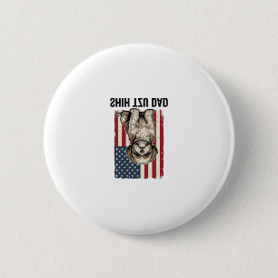 Badge Rond 5 Cm Conception de T-shirt pour chien vintage patriotiq