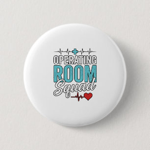 Badge Rond 5 Cm Conception de T-shirt pour infirmière chirurgicale