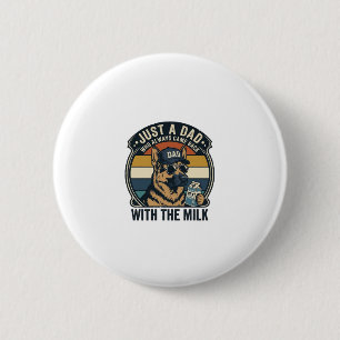 Badge Rond 5 Cm Conception de T-shirt rétro lait drôle de père She
