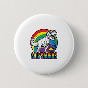 Badge Rond 5 Cm Conception de T-Shirt vintage dinosaure arc-en-cie