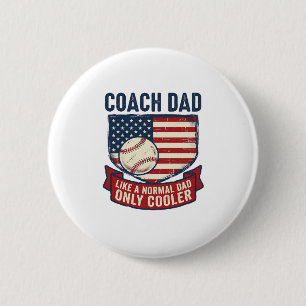 Badge Rond 5 Cm Conception de T-Shirt Vintage Patriotique de Baseb