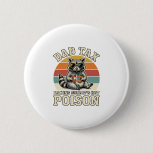 Badge Rond 5 Cm Conception de T-Shirt Vintage Raton Laveur Taxe Pa