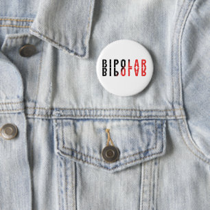 Badge Rond 5 Cm Conception de texte bipolaire