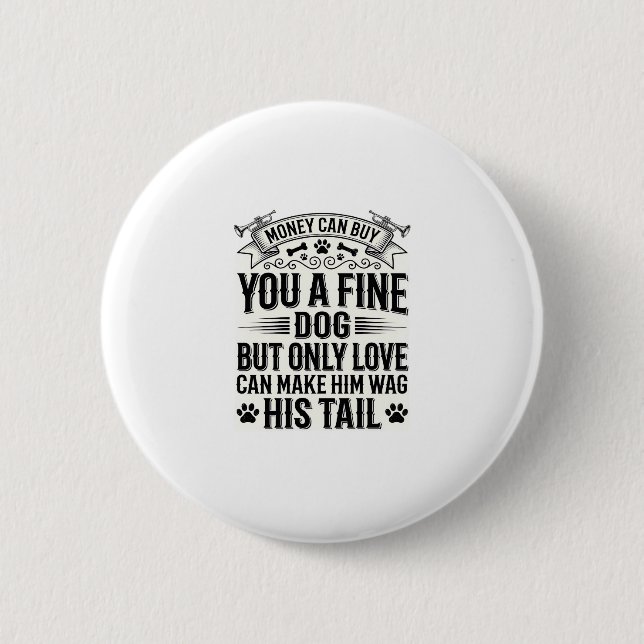 Badge Rond 5 Cm Conception de typographie de citation d'amant de c (Devant)