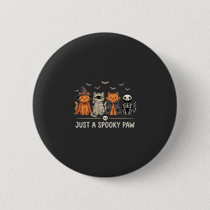 Badge Rond 5 Cm Conception de vecteur de costume de chat Halloween