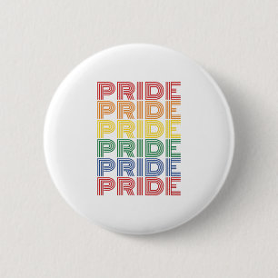 Badge Rond 5 Cm Conception de vecteur de typographie rétro de fier