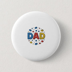 Badge Rond 5 Cm Conception de vecteur vintage de blocs de construc