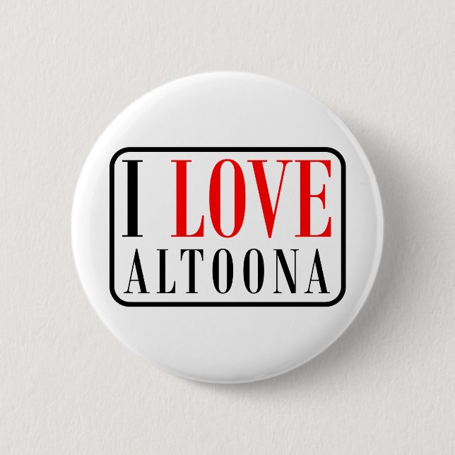 Badge Rond 5 Cm Conception de ville d'Altoona, Alabama (Devant)