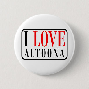 Badge Rond 5 Cm Conception de ville d'Altoona, Alabama