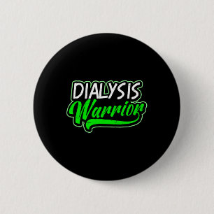 Badge Rond 5 Cm Conception des maladies du rein Dialyse Guerrier C