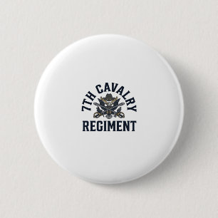 Badge Rond 5 Cm Conception d'impression de poitrine vintage du 7e