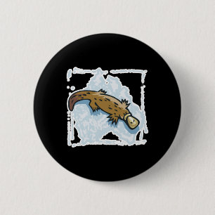 Badge Rond 5 Cm conception d'ornithorynque australien