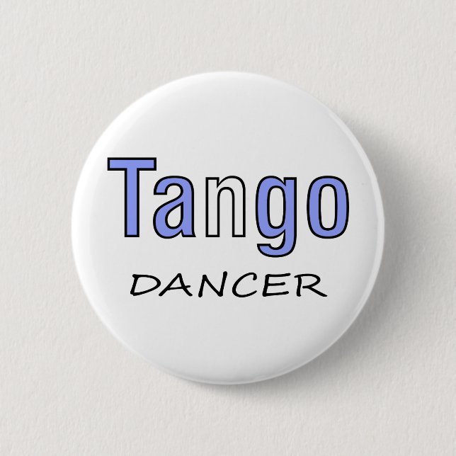 Badge Rond 5 Cm Conception exclusive de danseur de tango ! (Devant)