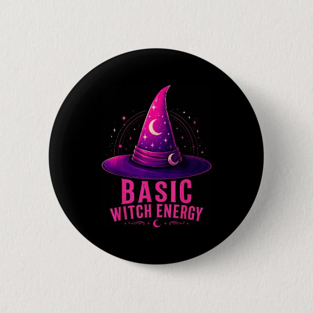 Badge Rond 5 Cm Conception graphique de Halloween drôle d'énergie  (Devant)