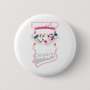 Badge Rond 5 Cm Conception Hilaire Pour Snooker Et 8 Ventilateurs