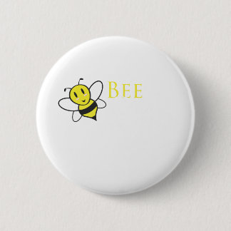 Badge Rond 5 Cm Conception inspirée libre d'abeille
