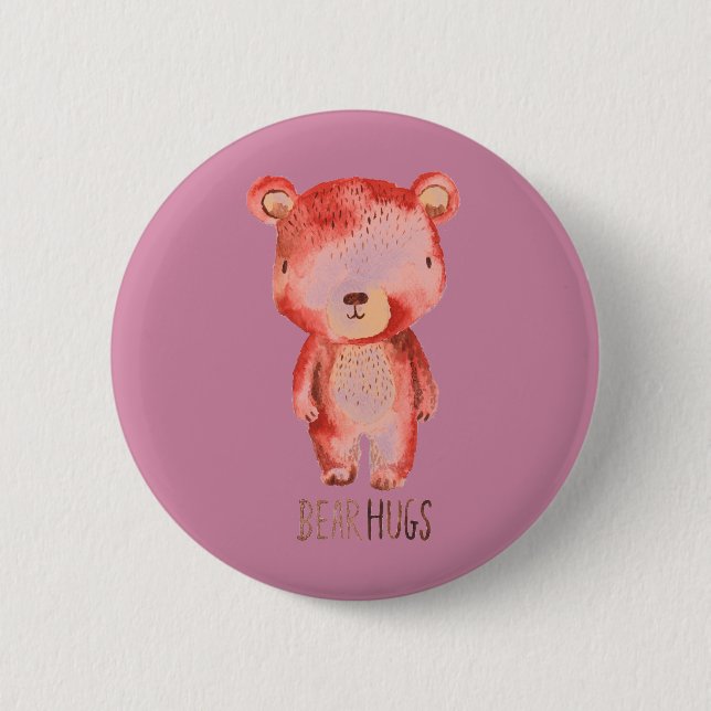 Badge Rond 5 Cm Conception mignonne tirée par la main originale (Devant)