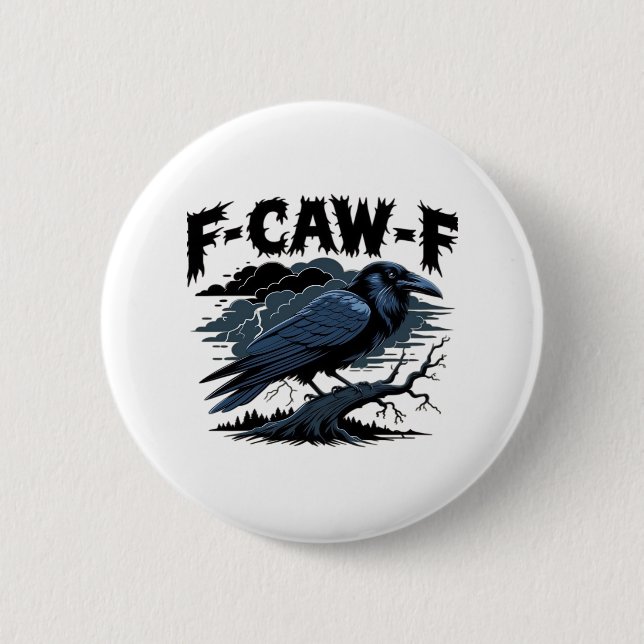 Badge Rond 5 Cm Conception minimale propre F-Caw-F (Devant)