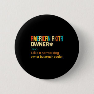 Badge Rond 5 Cm Conception pour amateur d'Akita américain - Cadeau
