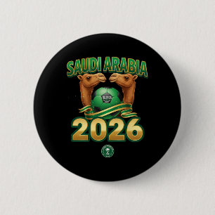 Badge Rond 5 Cm Conception pour l'équipe d'Arabie saoudite de foot