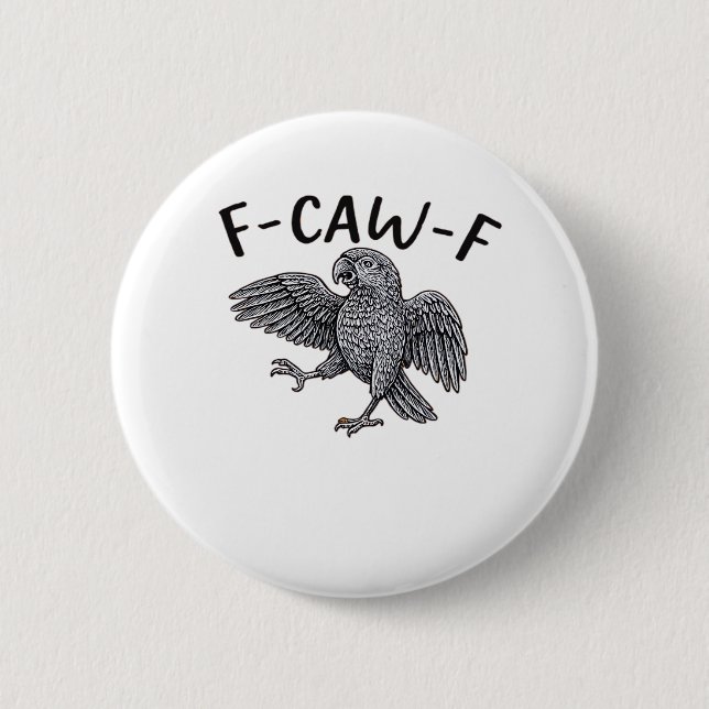 Badge Rond 5 Cm Conception propre et minimale F Caw F (Devant)