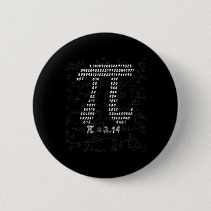 Badge Rond 5 Cm Conception Symbole Pi Funny Pour Mars 14th Pi Day 