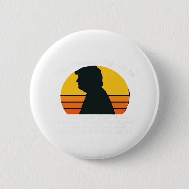Badge Rond 5 Cm Conception Trumsgiving (Devant)