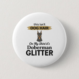 Badge Rond 5 Cm Conception vintage d'amant de chien drôle de Dober