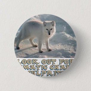 Badge Rond 5 Cm conceptions arctiques impressionnantes de loup