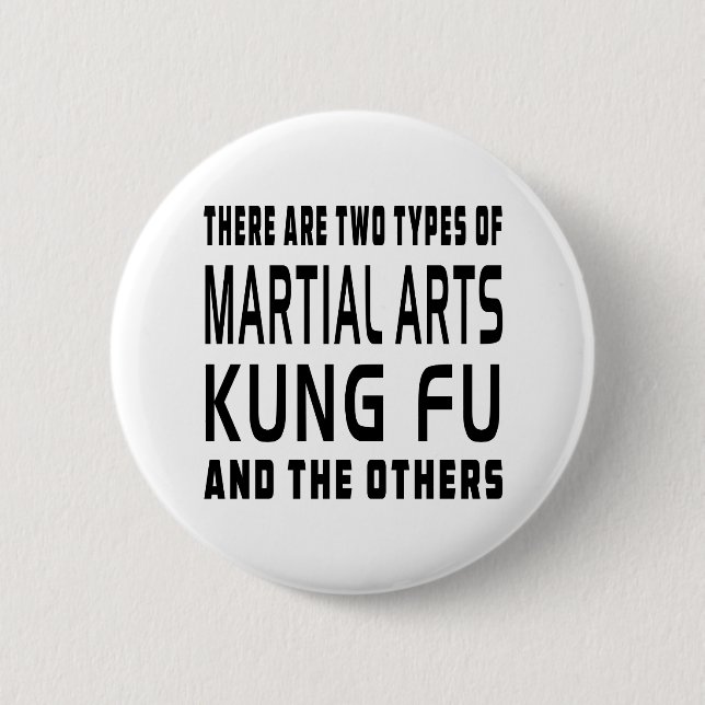 Badge Rond 5 Cm Conceptions d'arts martiaux de Kung Fu (Devant)