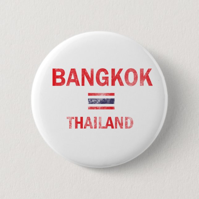 Badge Rond 5 Cm Conceptions de Bangkok Thaïlande (Devant)