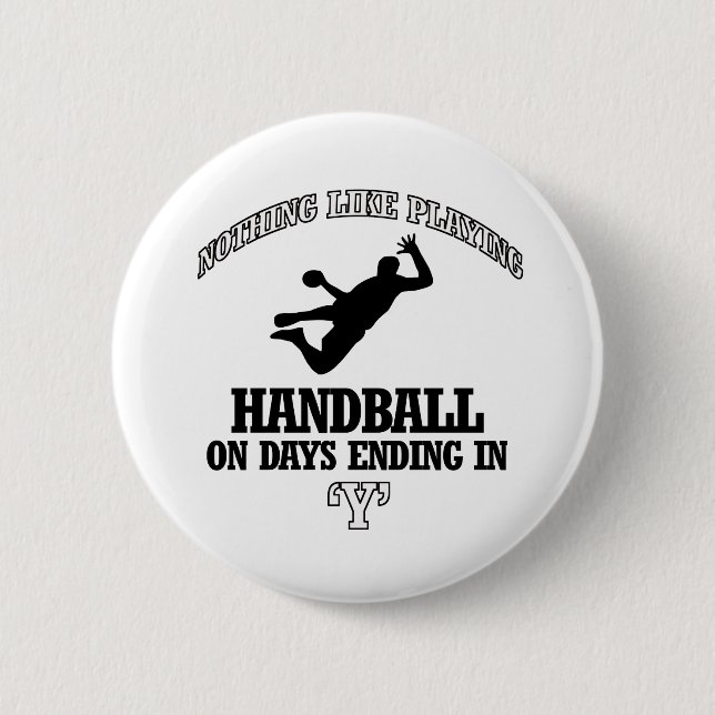 Badge Rond 5 Cm conceptions de handball (Devant)