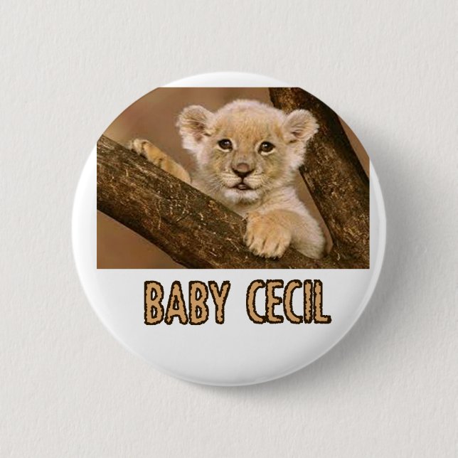 Badge Rond 5 Cm conceptions fraîches de lion (Devant)