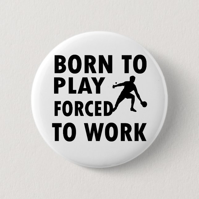 Badge Rond 5 Cm Conceptions fraîches de ping-pong (Devant)