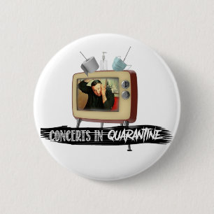 Badge Rond 5 Cm CONCERTS EN QUARANTINE Édition limitée