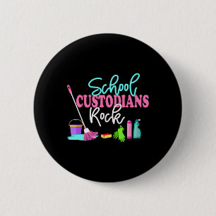 Badge Rond 5 Cm Concierges d'école rock back to school - Appli Con