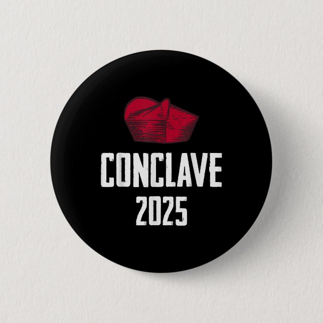 Badge Rond 5 Cm Conclave papale 2025 Conclave (Devant)