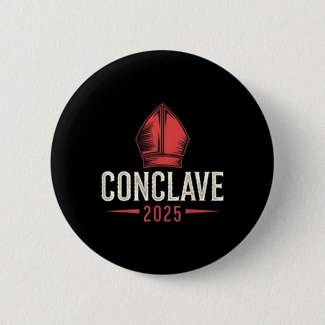 Badge Rond 5 Cm Conclave papale 2025 Conclave (Devant)