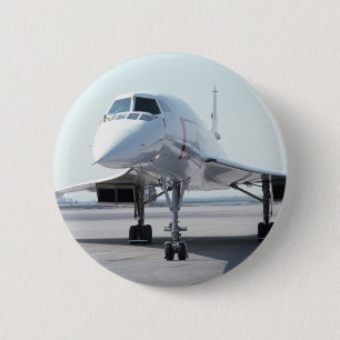 Badge Rond 5 Cm Concorde supersonique