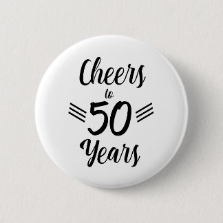 Badge Rond 5 Cm Concours à 50 ans Anniversaire