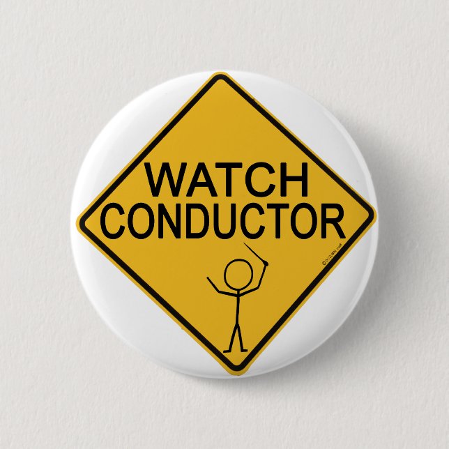 Badge Rond 5 Cm Conducteur de montres (Devant)