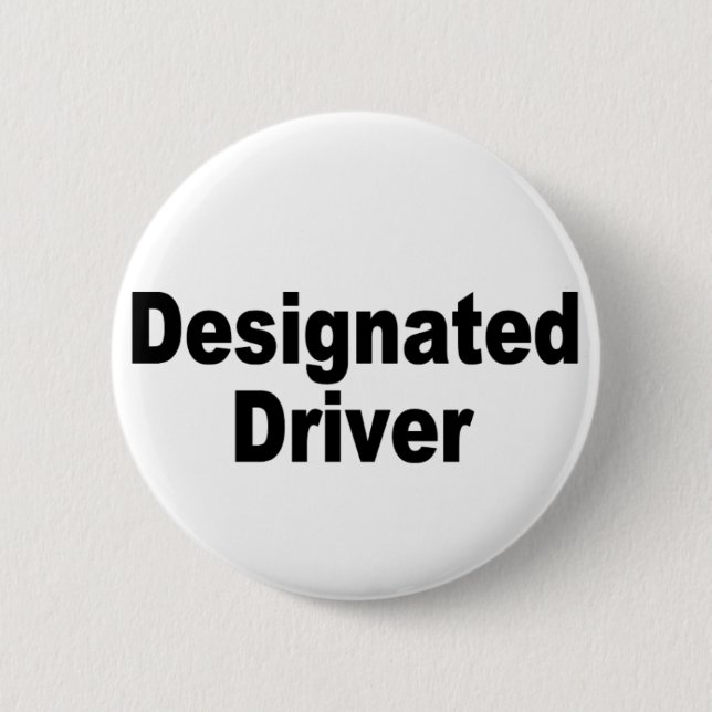 Badge Rond 5 Cm Conducteur indiqué (Devant)
