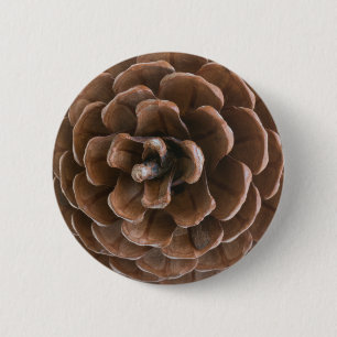 Badge Rond 5 Cm Cône de pin