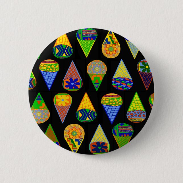 Badge Rond 5 Cm Cones de crème glacée Super Heroes (Devant)