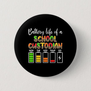 Badge Rond 5 Cm Conférencier de l'école de la vie de la batterie d
