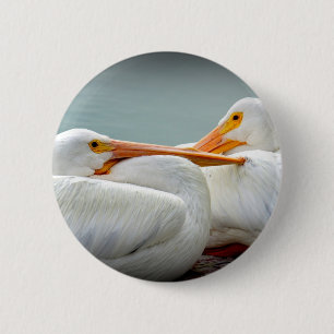 Badge Rond 5 Cm Confortablement pélicans