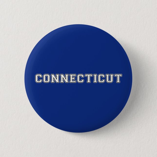 Badge Rond 5 Cm Connecticut (Devant)